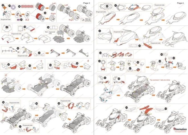 Puzzle 3D Metal Earth Batmobile di Batman vs. Superman