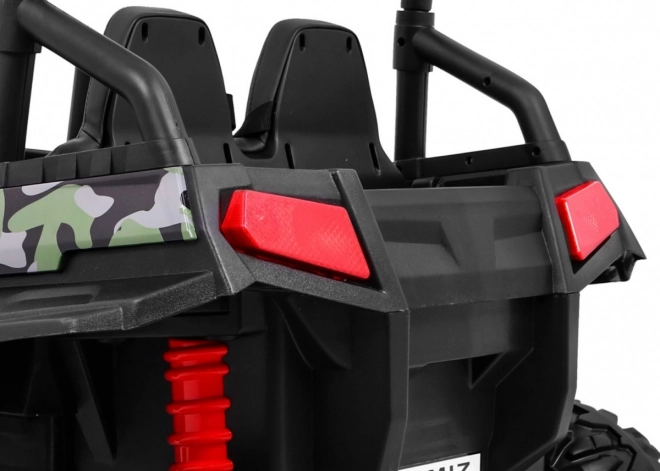 Veicolo Fuoristrada per Bambini Grand Buggy 4x4 con Mimetizzazione, Illuminazione LED e Radio MP3