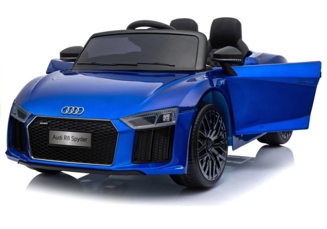 Auto a Batteria Audi R8 Spyder Blu Verniciato