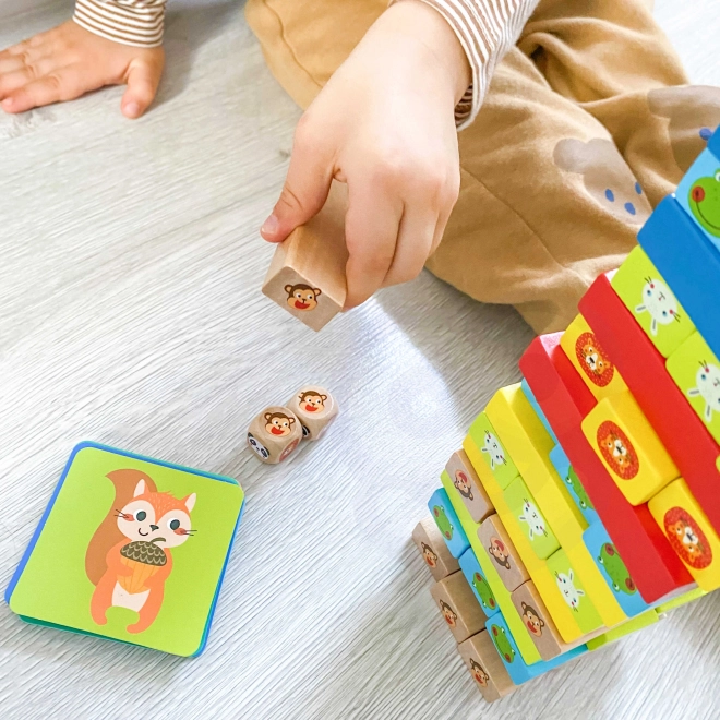 Gioco di legno Jenga Animali TOOKY TOY