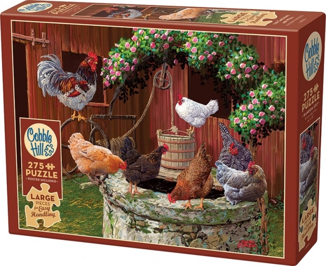 Puzzle Cobble Hill 'Le galline XL Handle facile' 275 pezzi