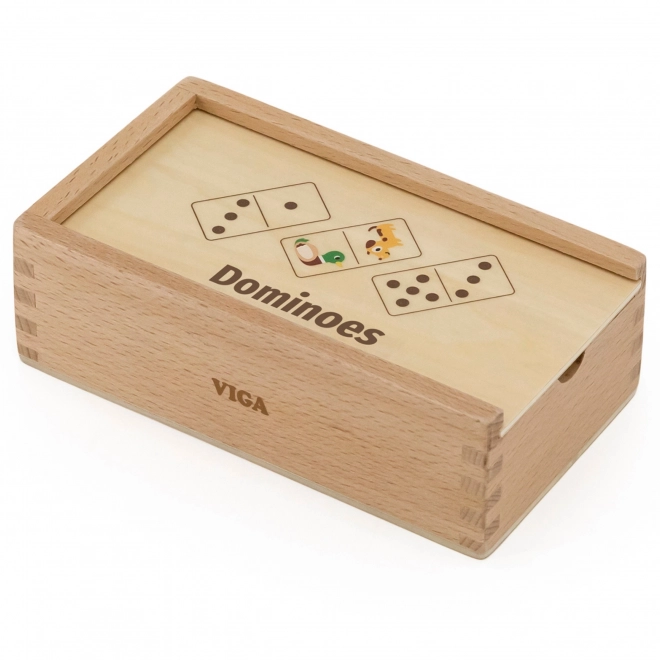 Domino in legno 2 in 1 Animali e Numeri