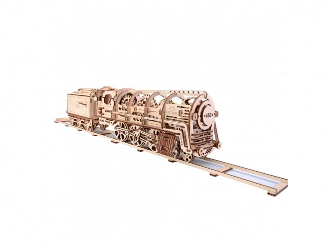 Puzzle meccanico in legno 3D locomotiva a vapore Ugears