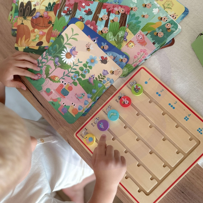 Tooky Toy gioco in legno Imparare a contare gli animali