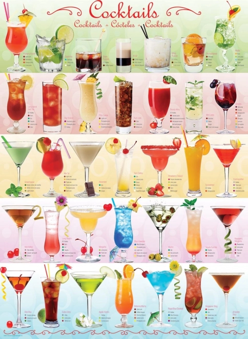 Puzzle cocktail 1000 pezzi