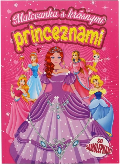 Album da colorare con bellissime principesse con adesivi