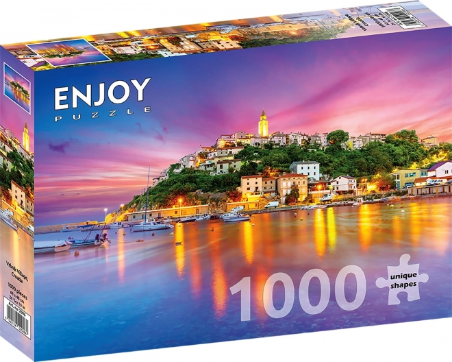 Puzzle Villaggio Vrbnik Croazia 1000 Pezzi