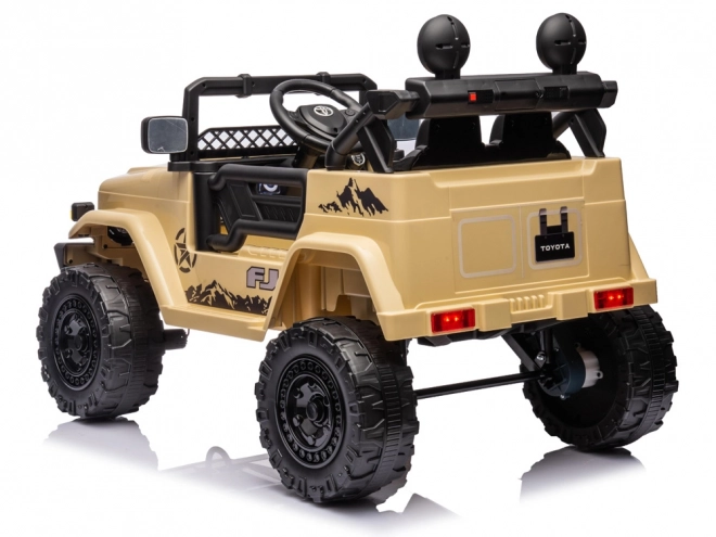 Macchina Elettrica Toyota FJ Cruiser per Bambini – beige