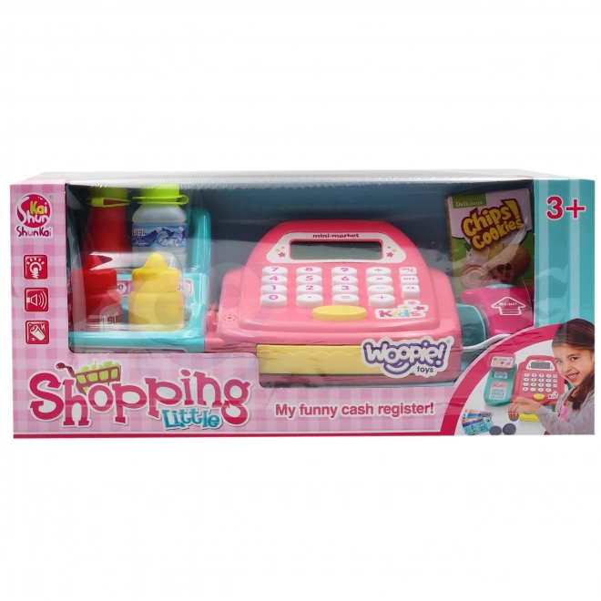 WOOPIE Cassa dei bambini con scaffale e accessori rosa
