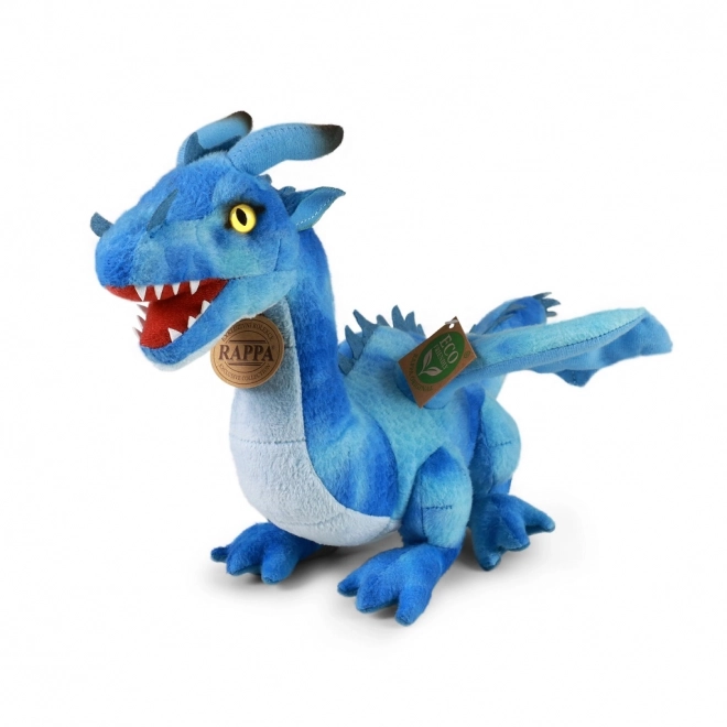 Rappa drago di peluche blu 40 cm eco-friendly