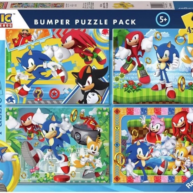Puzzle Ravensburger Sonic Riccio 4x100 pezzi