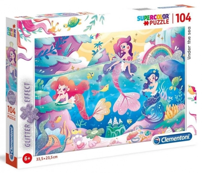 Puzzle scintillante sotto il mare 104 pezzi