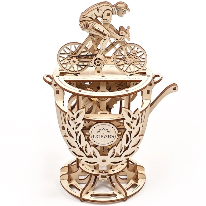 Ciclista meccanico mobile su trofeo