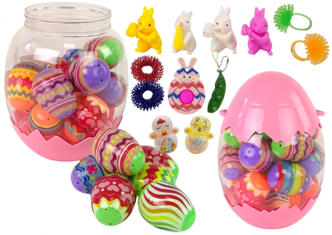 Decorazione di Pasqua con Sorpresa - Set di Uova e Giocattoli Fidget