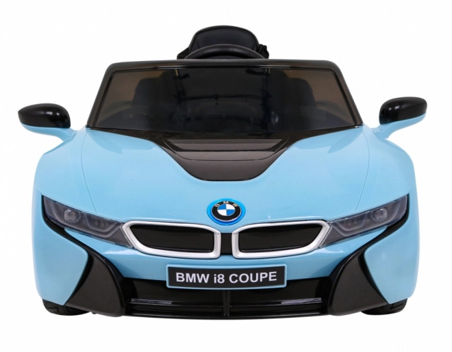 BMW I8 Lift Auto a Batteria Blu + telecomando + avvio lento + cinture a 3 punti + MP3 USB + LED