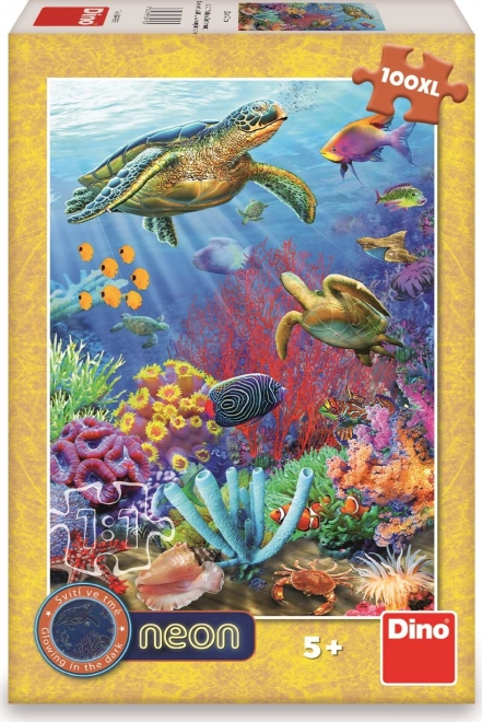 Puzzle luminose Dino mondo sottomarino XL 100 pezzi