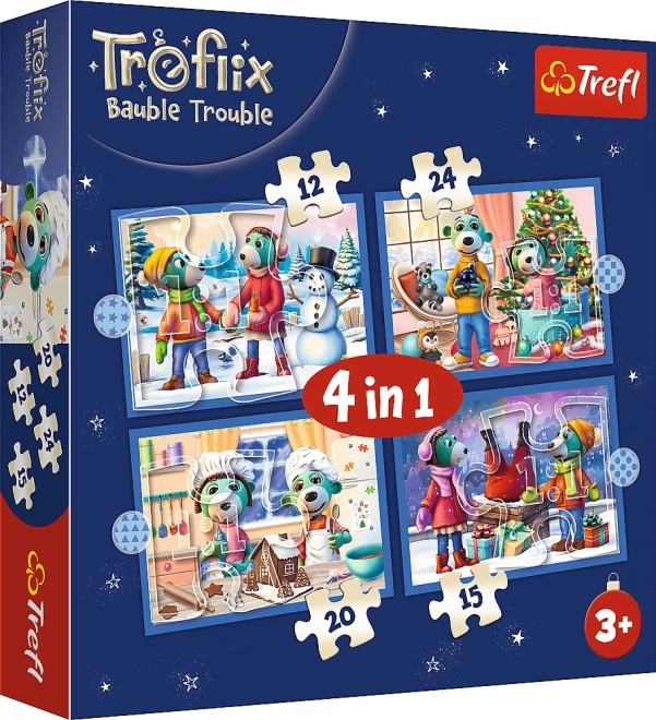 Puzzle Treflíci Natale 4 in 1