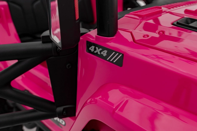 Auto elettrico per bambini rosa fuoristrada