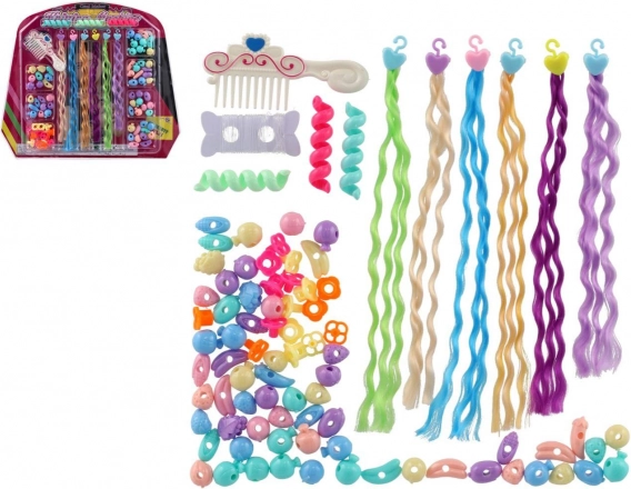 Set di perline e trecce per capelli