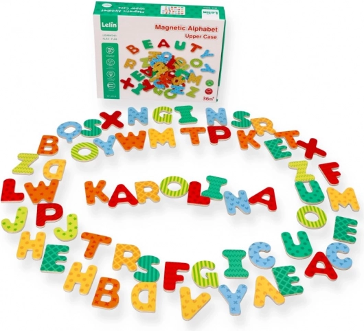 Nuovo alfabeto magnetico - lettere di legno