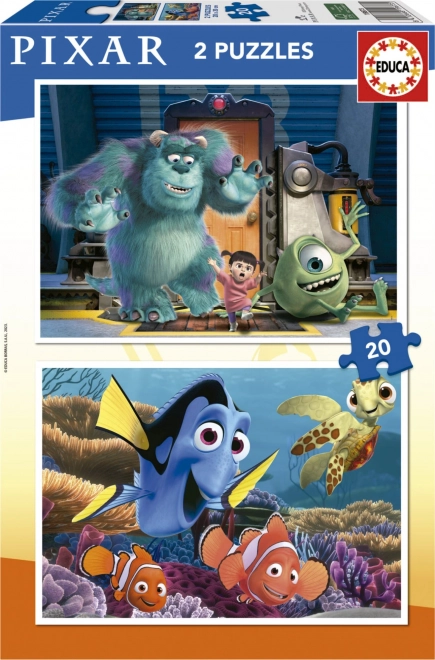 Puzzle EDUCA Disney Pixar 2 x 20 pezzi