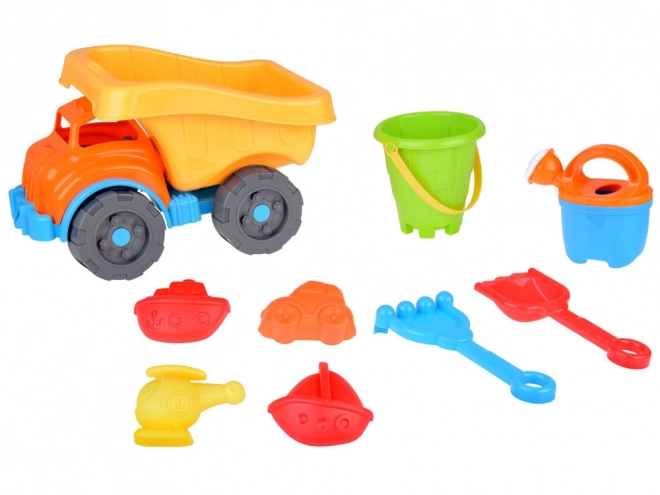 Grande Set Gioco Camion da Spiaggia con Formine