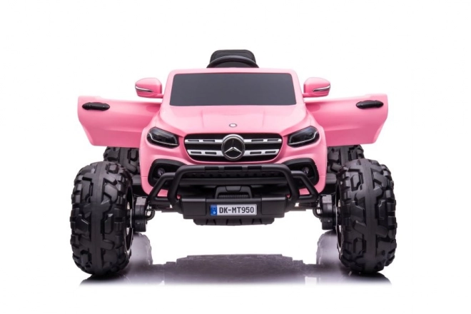 Auto elettrica per bambini Mercedes DK-MT950 4x4 rosa chiaro