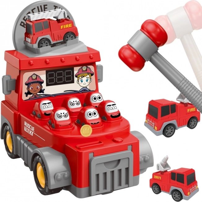 Woopie camion dei pompieri 2 in 1 – gioco Acchiappa la talpa e macchinina