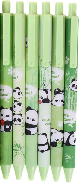 Set di Pennarelli Gel Panda Bambù 6 pezzi