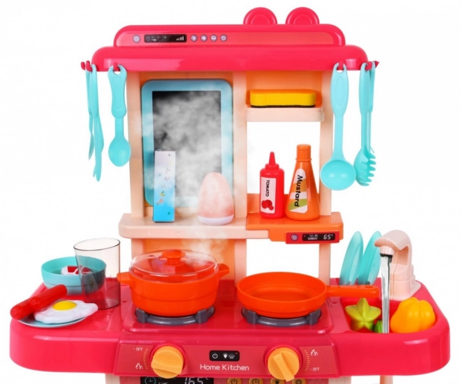 Cucina rosa per bambini con suoni e luci