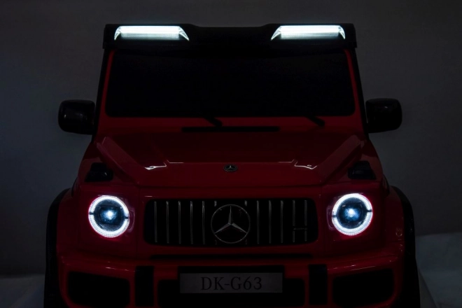 Auto elettrico a batteria per bambini Mercedes G63 XXL rosso 4x4