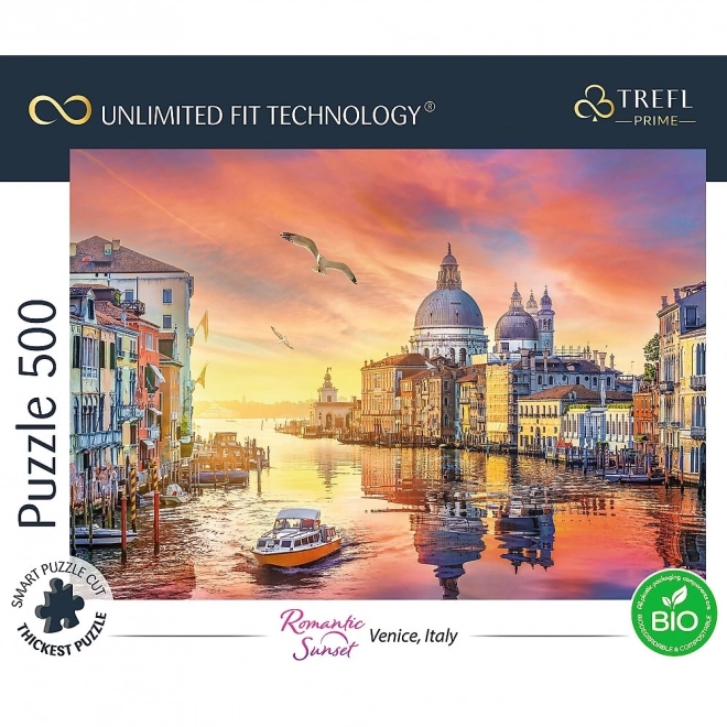 Puzzle TREFL Tramonto Romantico: Venezia, Italia 500 Pezzi