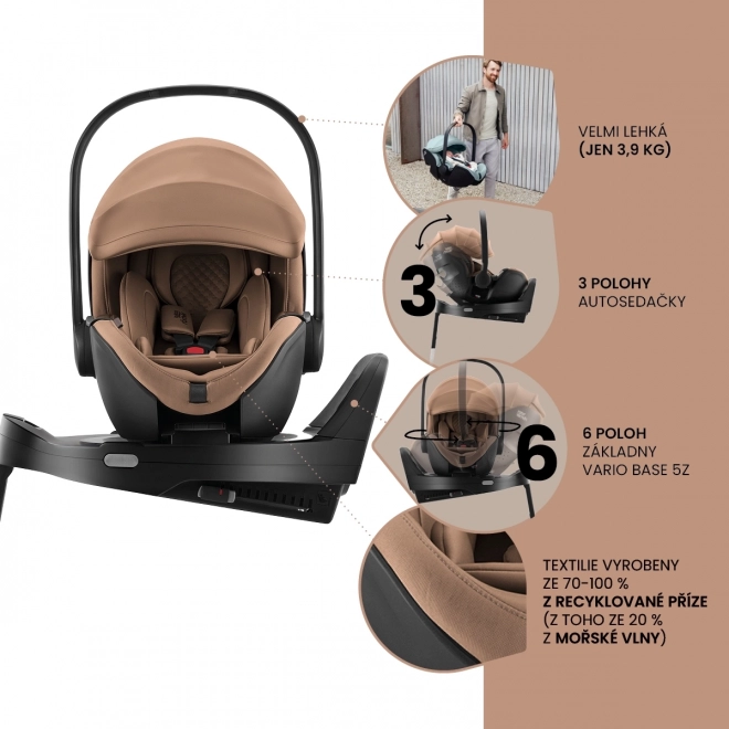 seggiolino auto Baby-Safe Pro con base Vario Lux grigio lino