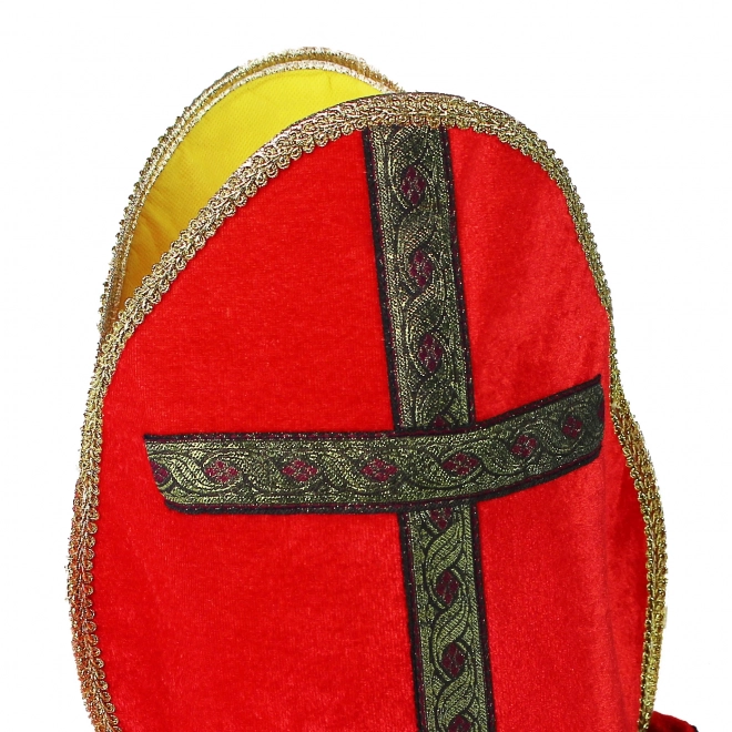 Cappello di San Nicola con bordo dorato