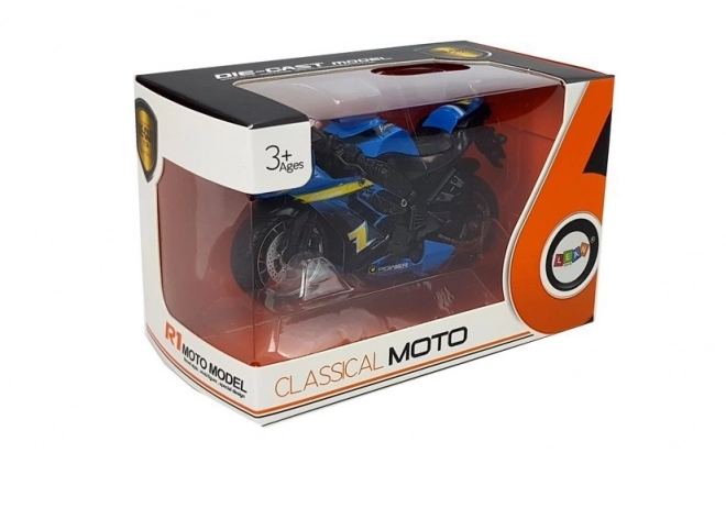 Motocicletta a reazione con suoni blu 1:14