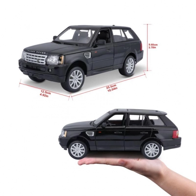 modello auto Bburago Scala 1:18 Range Rover Sport Nero