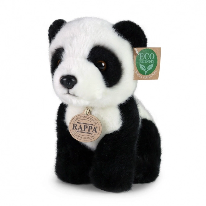 Panda di peluche ecologica seduta 18 cm