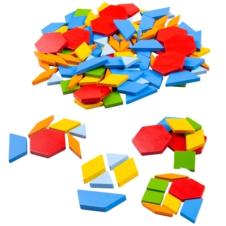 Mosaico colorato in legno Bigjigs Toys