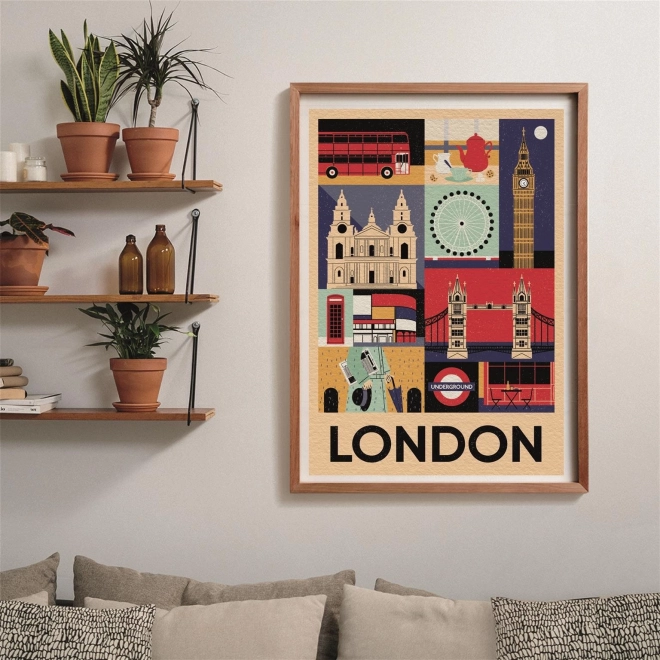 Puzzle Stile nella città Londra 1000 pezzi