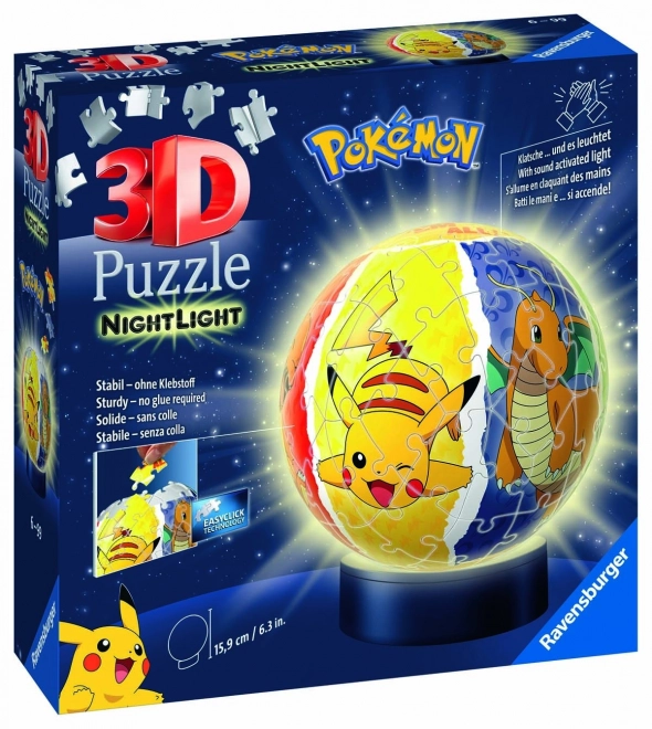 Puzzle 3D Sfera Luminosa Pokémon