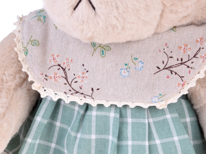 Abito vintage con pizzo e colletto floreale