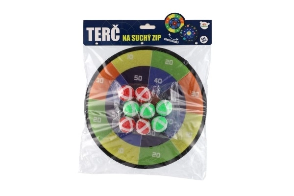 Bersaglio con Velcro Bifacciale 27cm con Palline