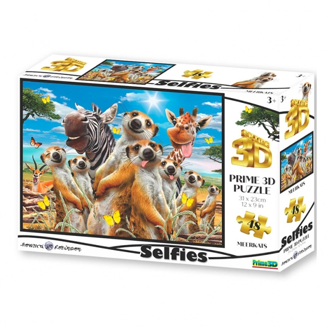 Puzzle 3D Suricati Selfie