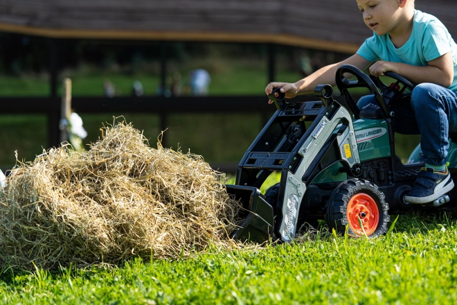 Trattore Pedalabile con Escavatore e Rimorchio per Bambini 2-5 Anni