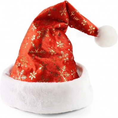 Cappello di Natale con fiocchi d'oro