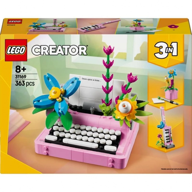 Macchina da scrivere con fiori LEGO Creator