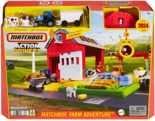 Set Matchbox della fattoria con animali e trattore con suono