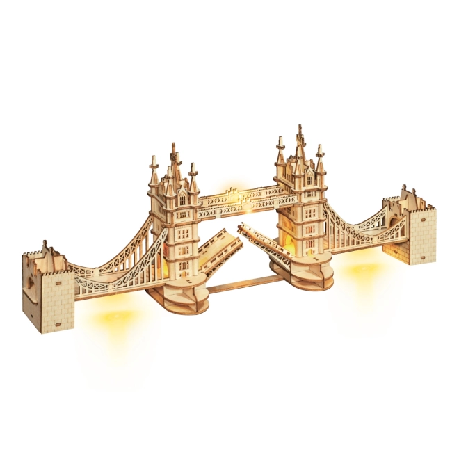 Puzzle in legno 3D Tower Bridge illuminato