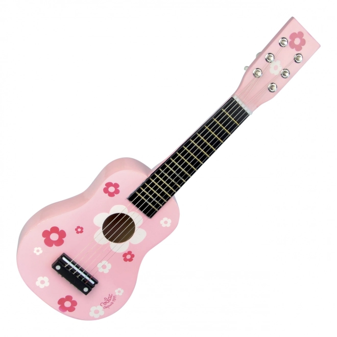 Chitarra Rosa Con Fiori Di Vilac