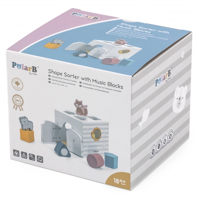 Sorter educativo con blocchi a sonagli PolarB Montessori